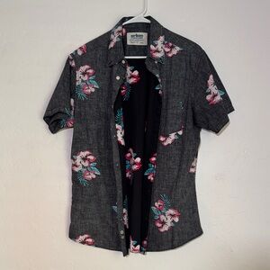 Urban Pipeline Charcoal Floral Men's Shirt